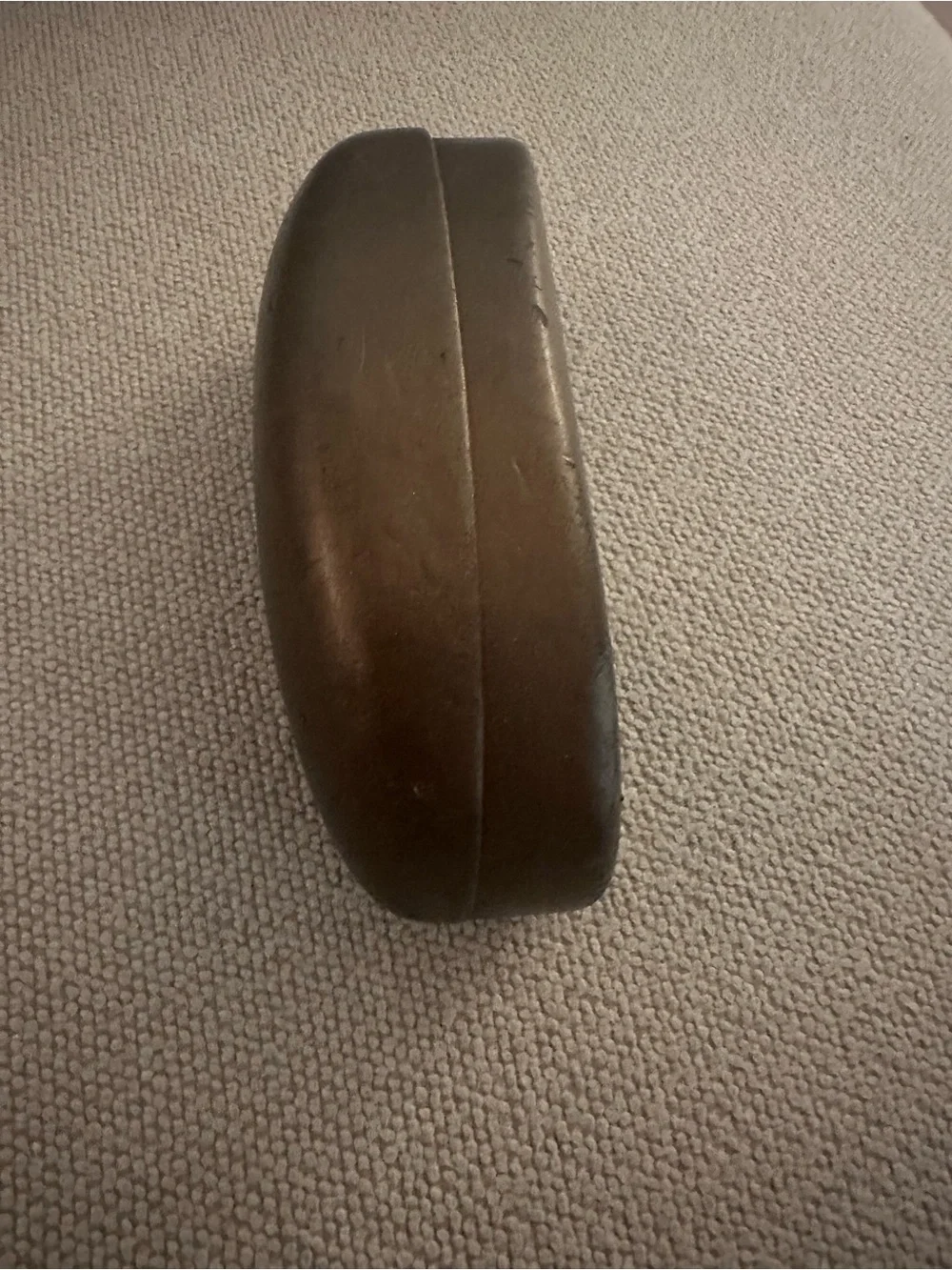 Gucci Brown Hard Sunglasses Case with Gold Logo